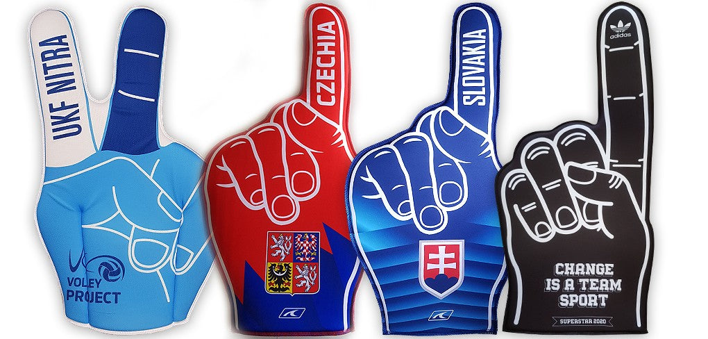 Fanúšikovská rukavica s vlastnou potlačou